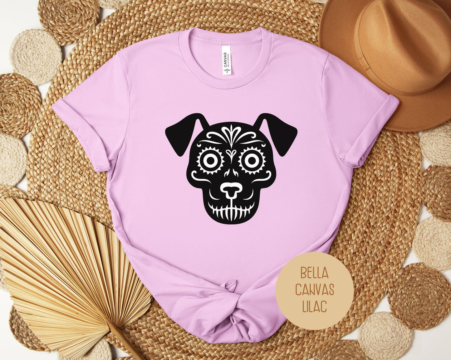 Dog Sugar Skull Day of the Dead Dia De Los Muertos Shirt-9
