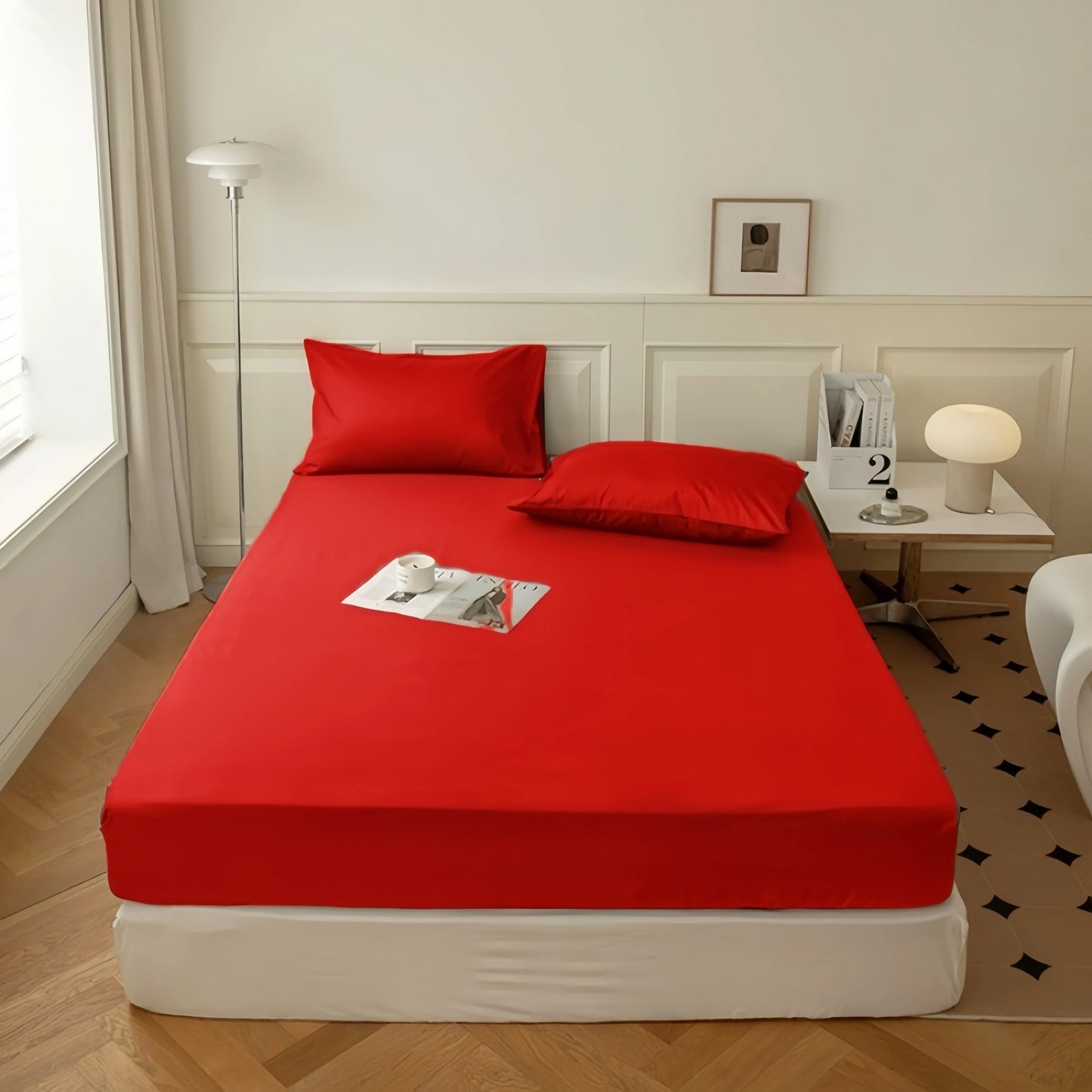 Kuup High Quality Fitted Sheet 90/180/150x200 Cm Elastic Band Mattress Cover Bed Sheet Queen King Size No Pillowcases Included