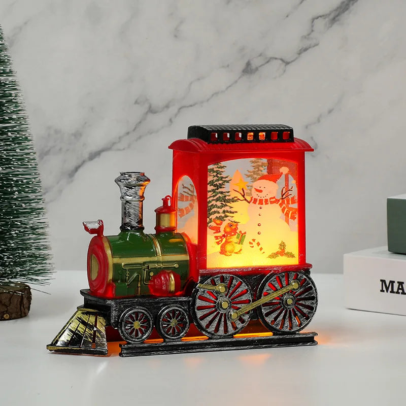 Candlestick Lamp Night Light Desktop Christmas Decoration Ornament