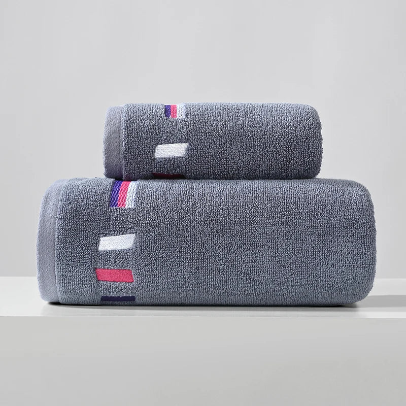 Adult Bath Towel 100% Cotton Bath Towel Sweat Absorbent Towel Sports Towel Strong Absorbent Bath Towel Colourful Bath Towel Set