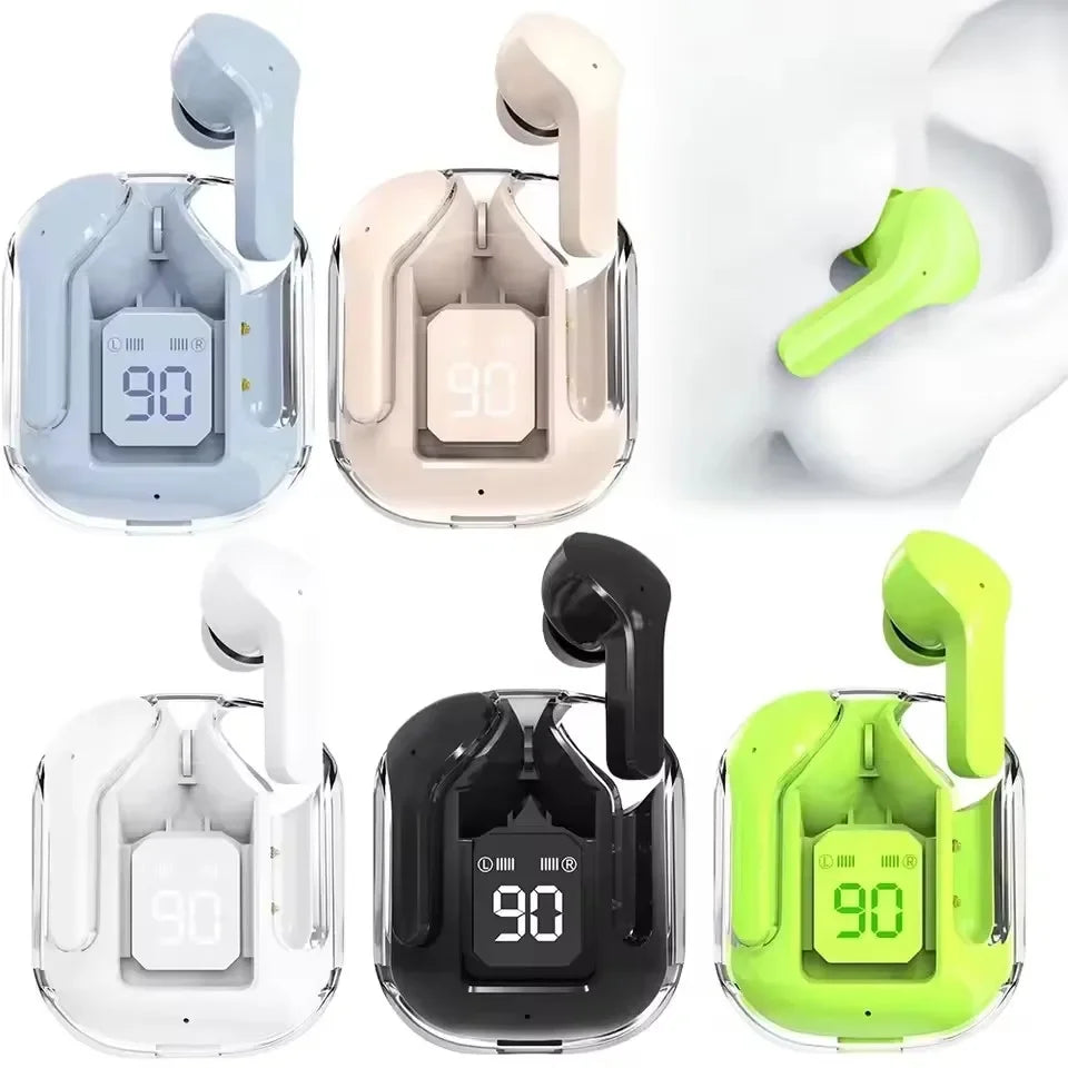 TWS Wireless Earphones T2 Bluetooth 5.1 Headset ENC Sports Headphones LED Digital Display Stereo Sound Earbuds BT30