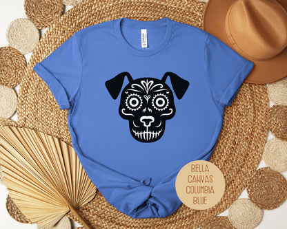 Dog Sugar Skull Day of the Dead Dia De Los Muertos Shirt-4