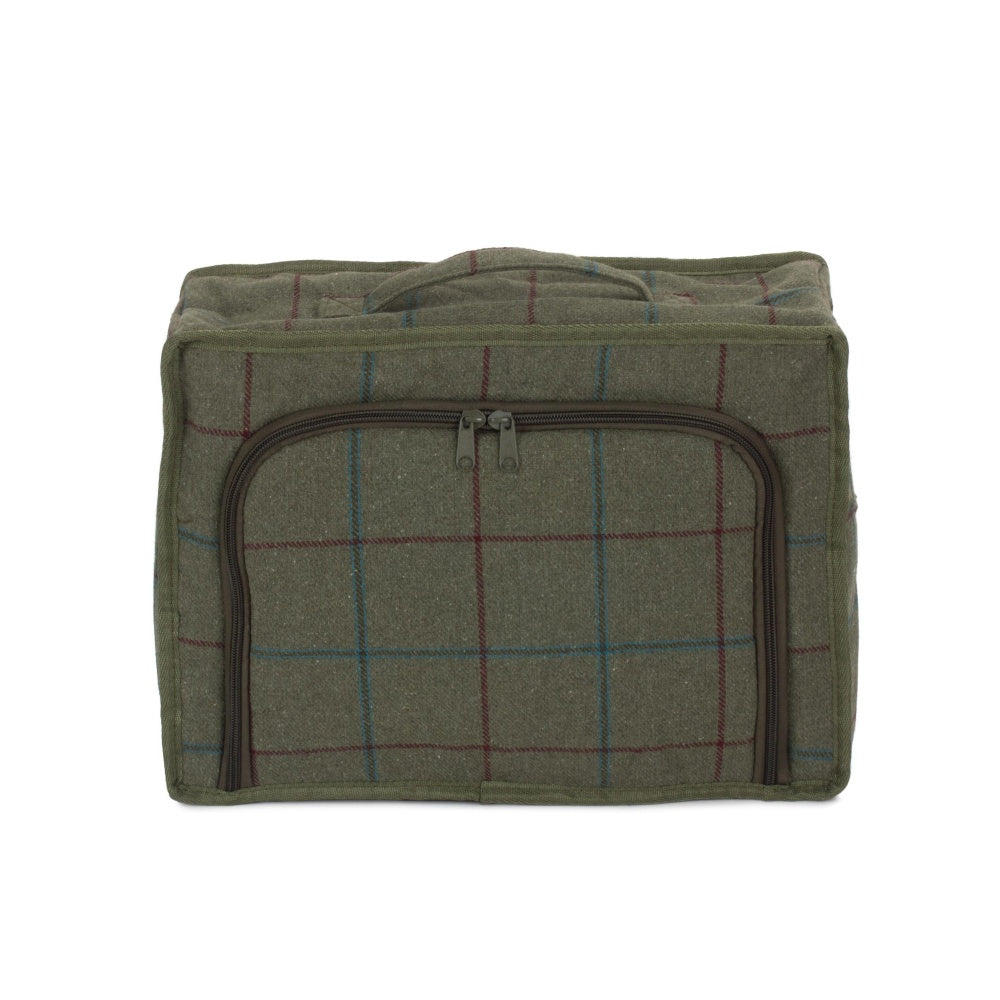 Green Tweed Insulated Cooler Picnic Bag-1