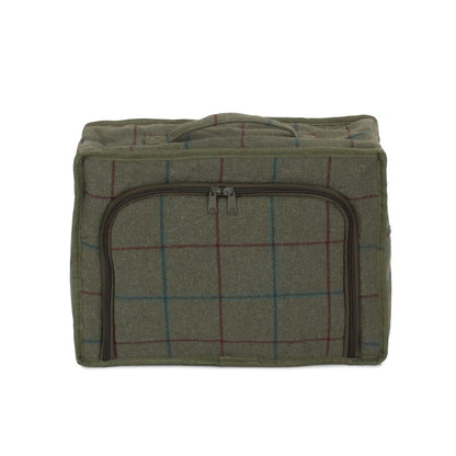 Green Tweed Insulated Cooler Picnic Bag-1
