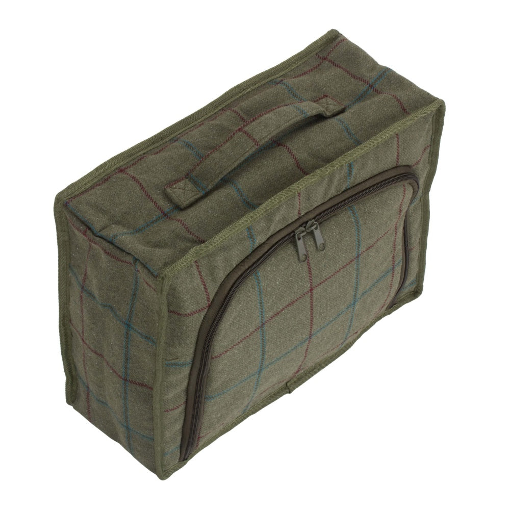 Green Tweed Insulated Cooler Picnic Bag-3