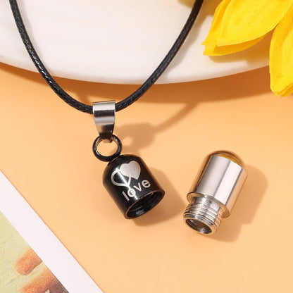 Transparent Glass Vial Necklace Wishing Bottle Dried Flower Pendant Jewellery Openable Screw Cap Steel Chain Charm Perfume Jars