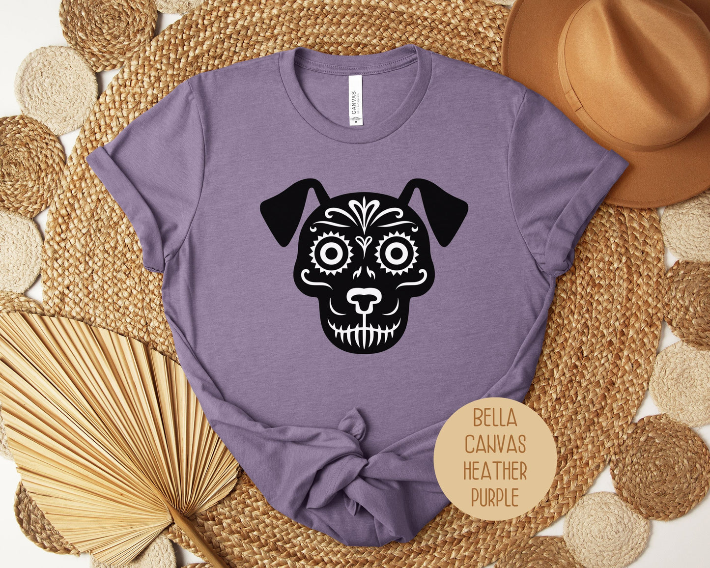 Dog Sugar Skull Day of the Dead Dia De Los Muertos Shirt-7