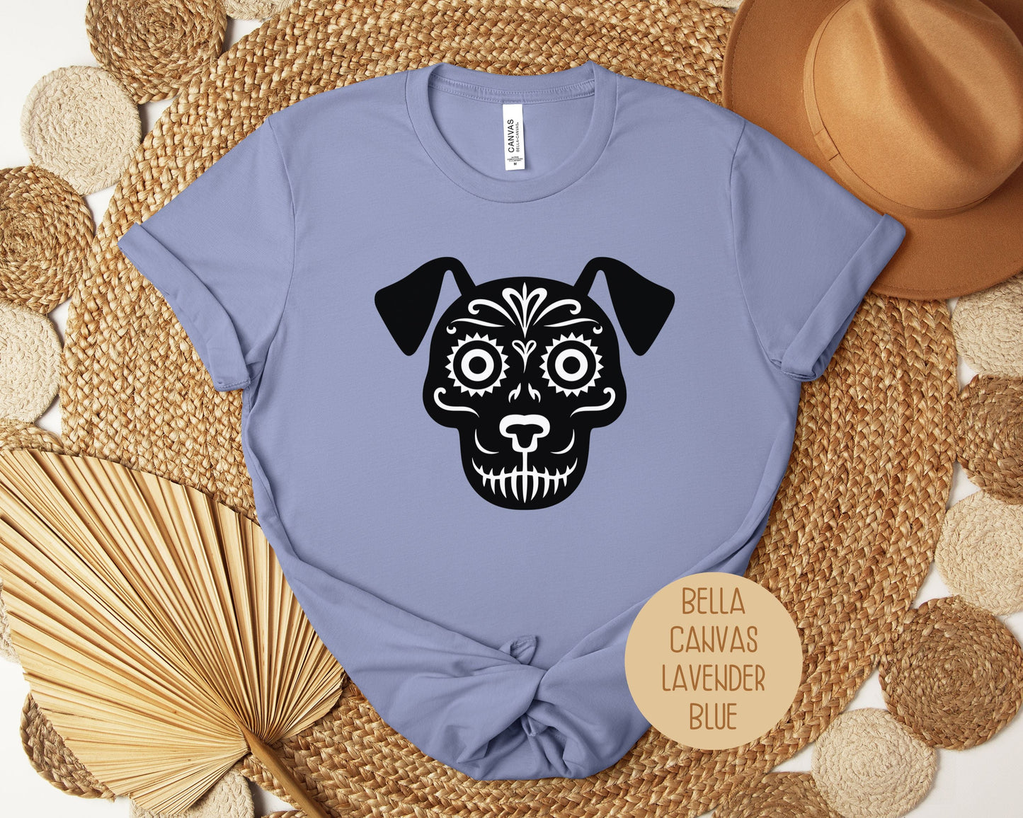 Dog Sugar Skull Day of the Dead Dia De Los Muertos Shirt-8