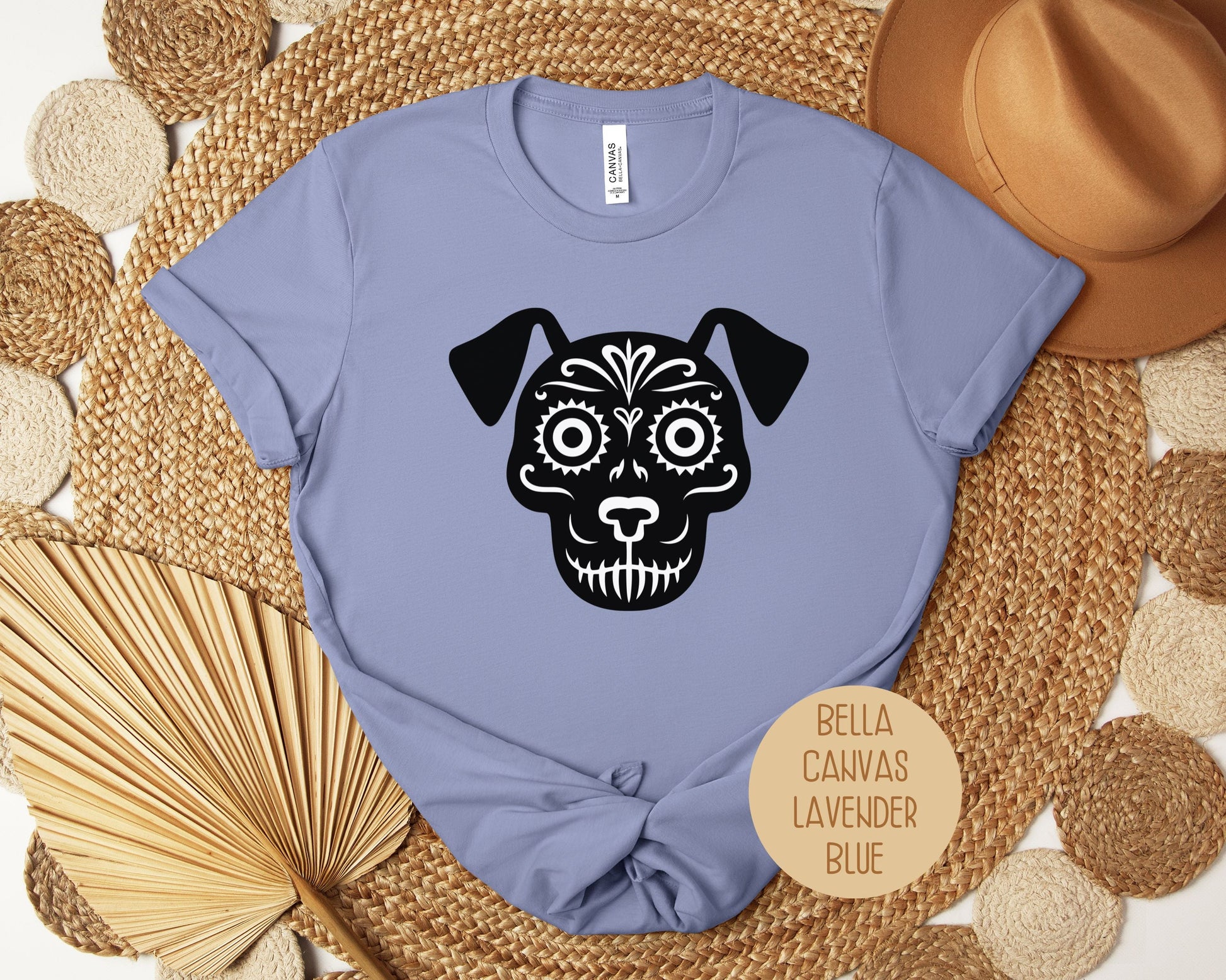 Dog Sugar Skull Day of the Dead Dia De Los Muertos Shirt-8
