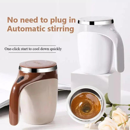 Magnetic Auto-Stir Coffee Cup for Effortless Mixing-0