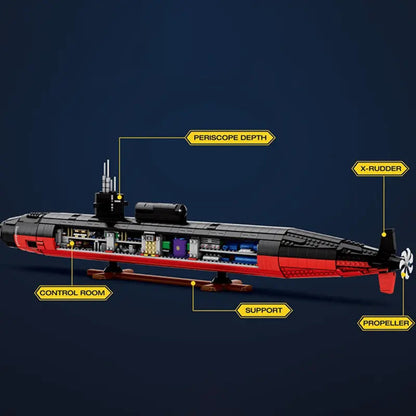 Military Los Angeles-Class SSN Submarine 2987pcs-3