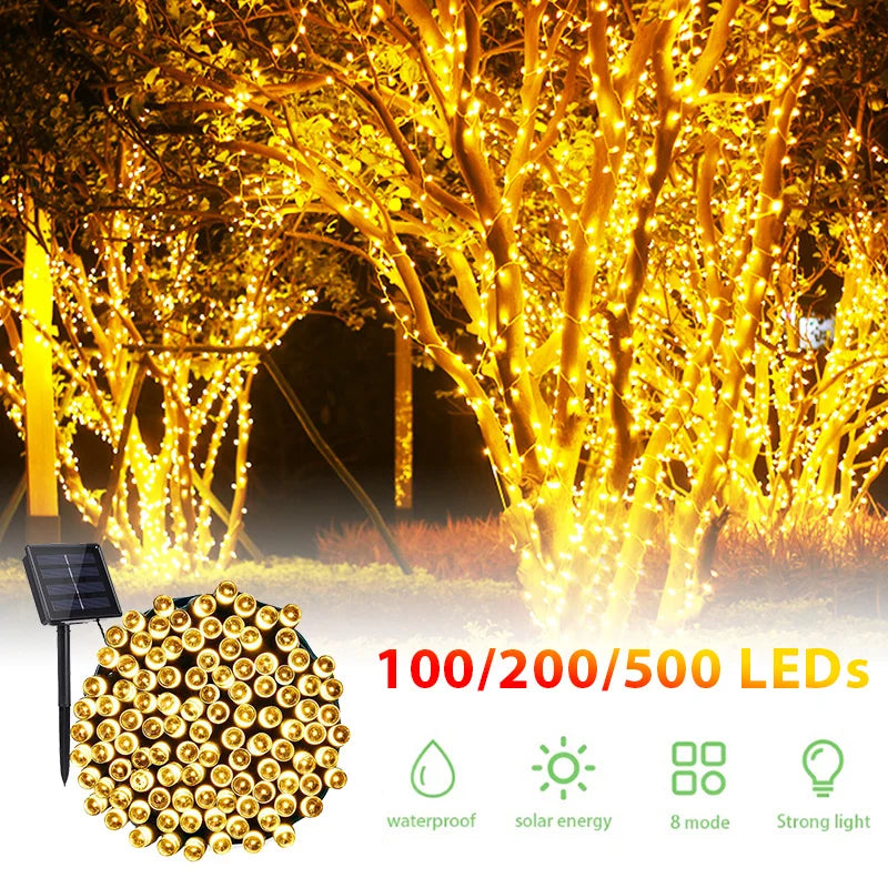 NNEOBA Outdoor Solar Fairy String Lights LED Waterproof-2