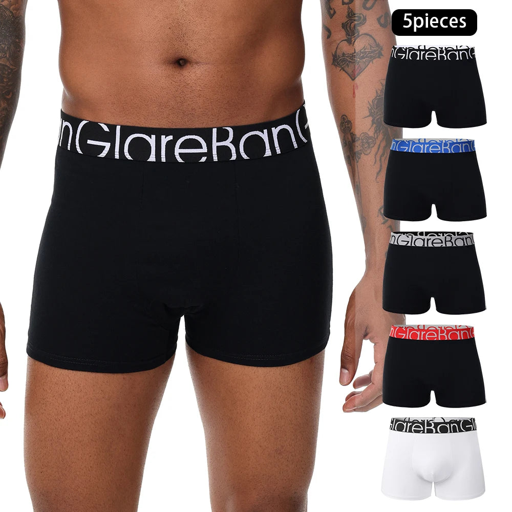 5pcs Pack Cotton Boxer Men Underwear Male Brand Panties And Underpants For Homme Luxury Set Shorts Box Slips Brand Briefs