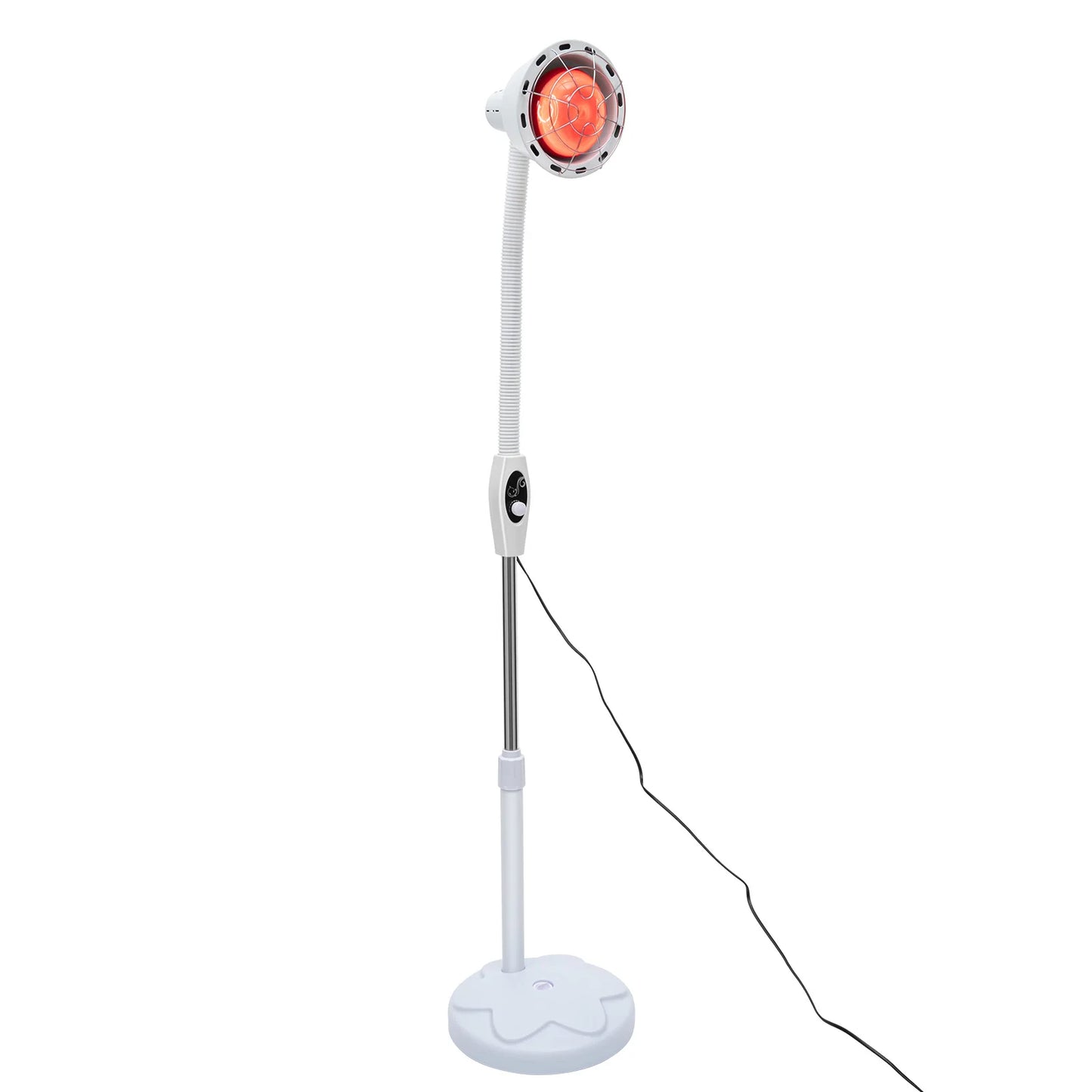 275W Infrared Heat Lamp,Therapy Lamp for Body or Pain Relief, Adjustable Floor Stand And Temperature Therapeutic Lamp