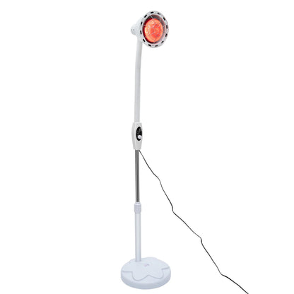 275W Infrared Heat Lamp,Therapy Lamp for Body or Pain Relief, Adjustable Floor Stand And Temperature Therapeutic Lamp