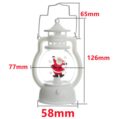 HHLZYH LED Lantern Light Santa Claus Merry Christmas Decorations Christmas Decorative lamp for Home 2023 Xmas Navidad Noel Gift