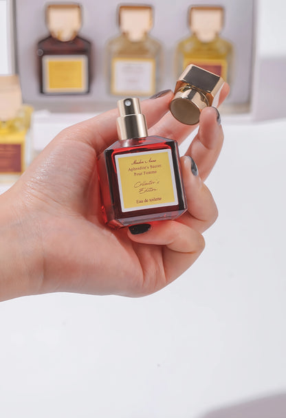 Perfume Woman Trio Gift Set 30ml*3 - Floral Fruity & Woody Scent for Day Night, Elegant Travel Perfumes Femininos Original