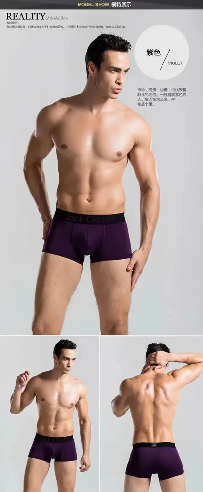 5Pcs/Brand Underwear Men's Shorts Sexy Boxer Men's U-bag Thin Shorts Breathable Men's Tight Underwear Boxer Shorts Underwear Men