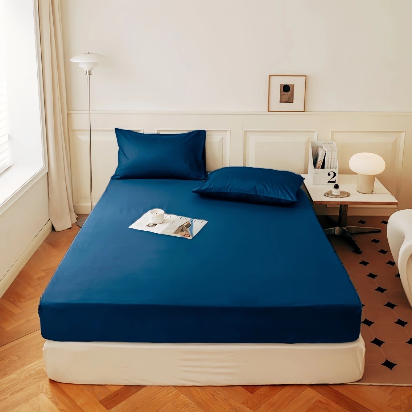 Kuup High Quality Fitted Sheet 90/180/150x200 Cm Elastic Band Mattress Cover Bed Sheet Queen King Size No Pillowcases Included