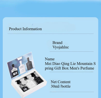 Men Wild Fragrance Set 30ml x 3 Eau de Toilette Gift Pack for Men Long-Lasting Masculine Scent for Daily Use & Special Occasions