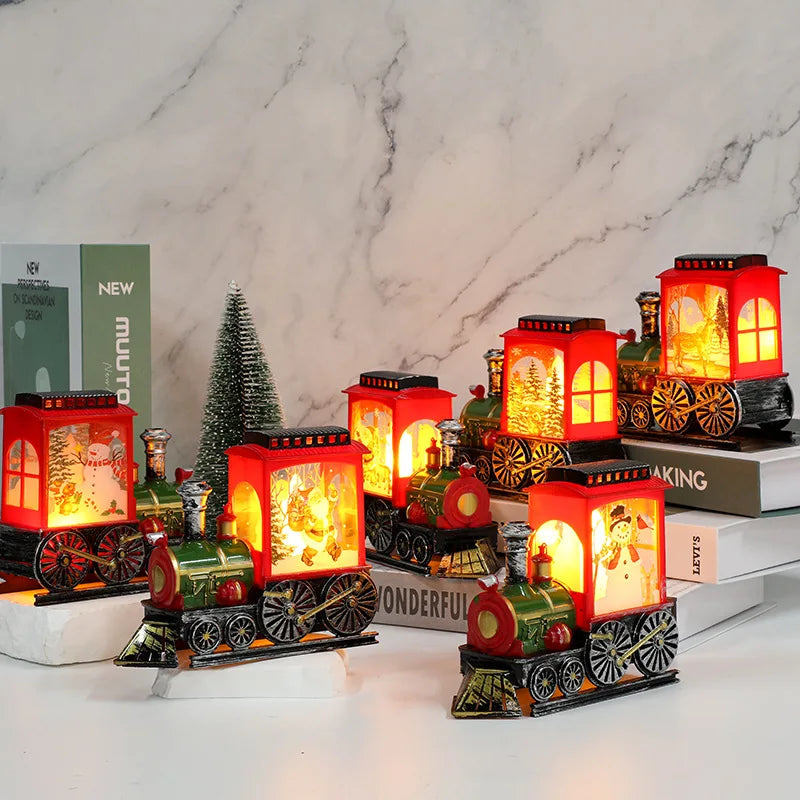 Candlestick Lamp Night Light Desktop Christmas Decoration Ornament