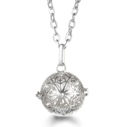 Russia Tradition Chime Exquisite Angel Wings Caller Necklace Essential Oil Diffuser Pregnant Woman Aromatherapy Pendant Jewelry