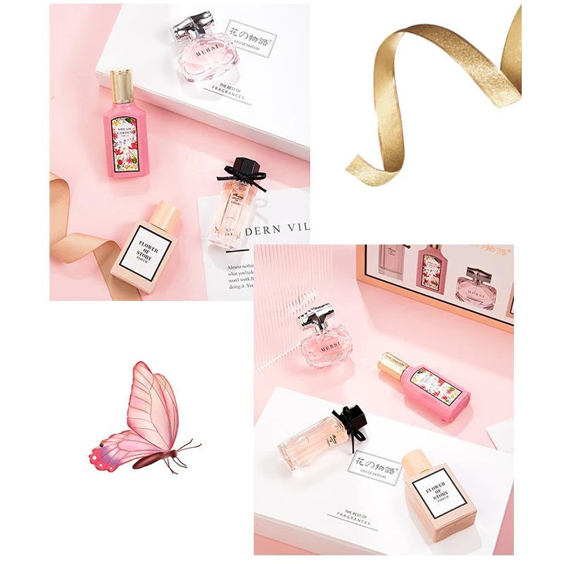 Women's Perfume Set Long-lasting Fragrance Flower Joy Blooming Water Of Flowers Floral Scent Eau De Toilette Valentine Day Gifts