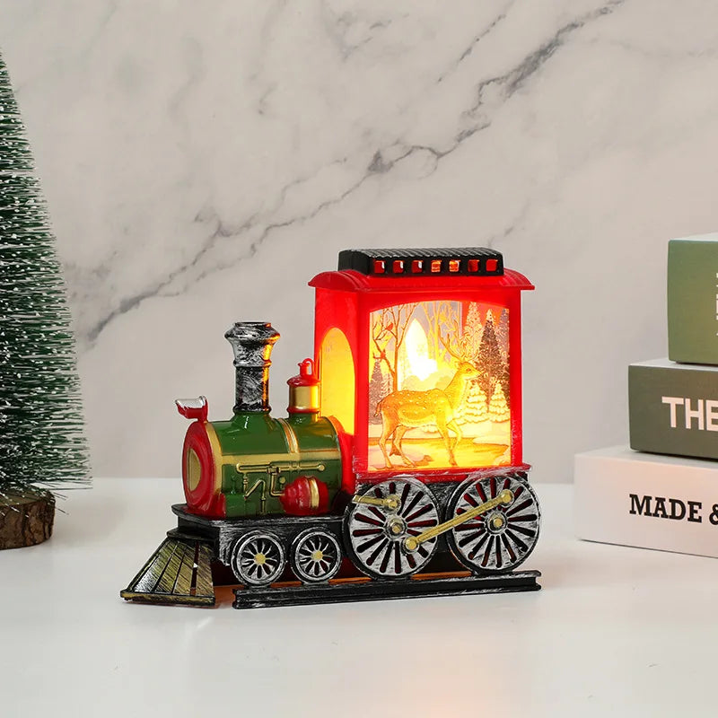 Candlestick Lamp Night Light Desktop Christmas Decoration Ornament