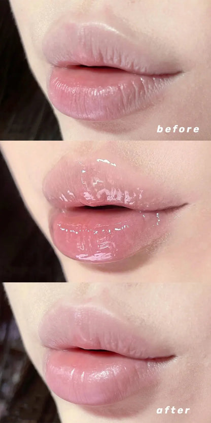 Butterfly shaped milk can lip balm moisturizes and moisturizes the mirror surface, with a shimmering and pouty lips