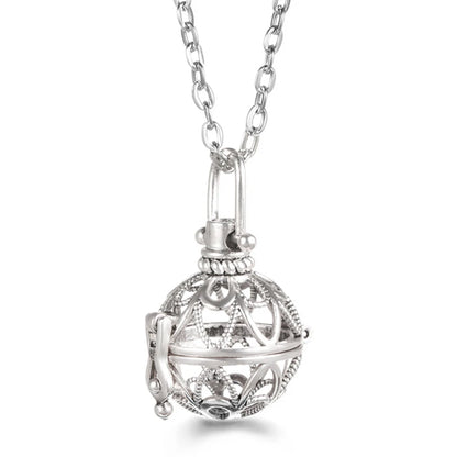 Russia Tradition Chime Exquisite Angel Wings Caller Necklace Essential Oil Diffuser Pregnant Woman Aromatherapy Pendant Jewelry