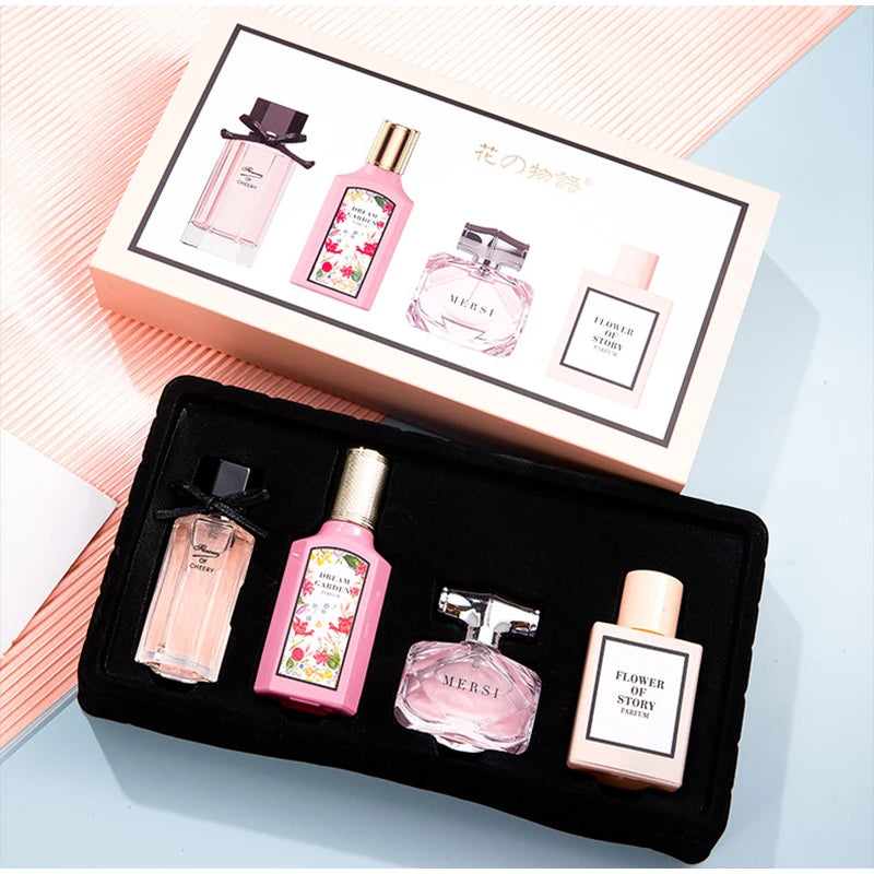 Women's Perfume Set Long-lasting Fragrance Flower Joy Blooming Water Of Flowers Floral Scent Eau De Toilette Valentine Day Gifts