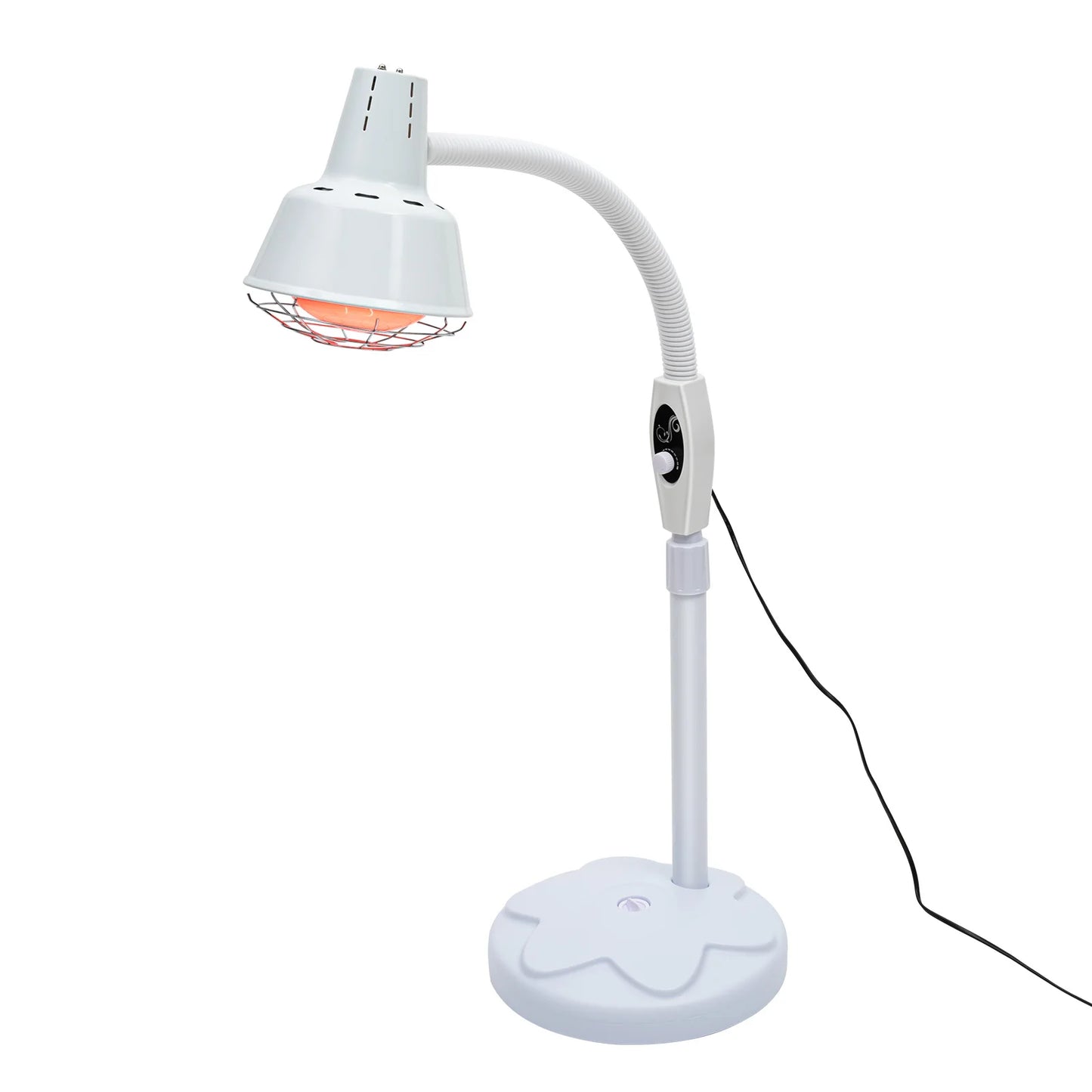 275W Infrared Heat Lamp,Therapy Lamp for Body or Pain Relief, Adjustable Floor Stand And Temperature Therapeutic Lamp
