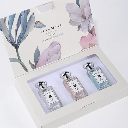 30ML*3 Set Floral Scented Perfume Eau De Parfum for Women Long Lasting Pheromone Fragrance with High Quality Gift Box