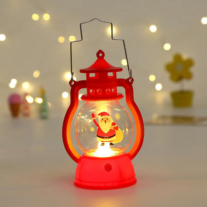 HHLZYH LED Lantern Light Santa Claus Merry Christmas Decorations Christmas Decorative lamp for Home 2023 Xmas Navidad Noel Gift