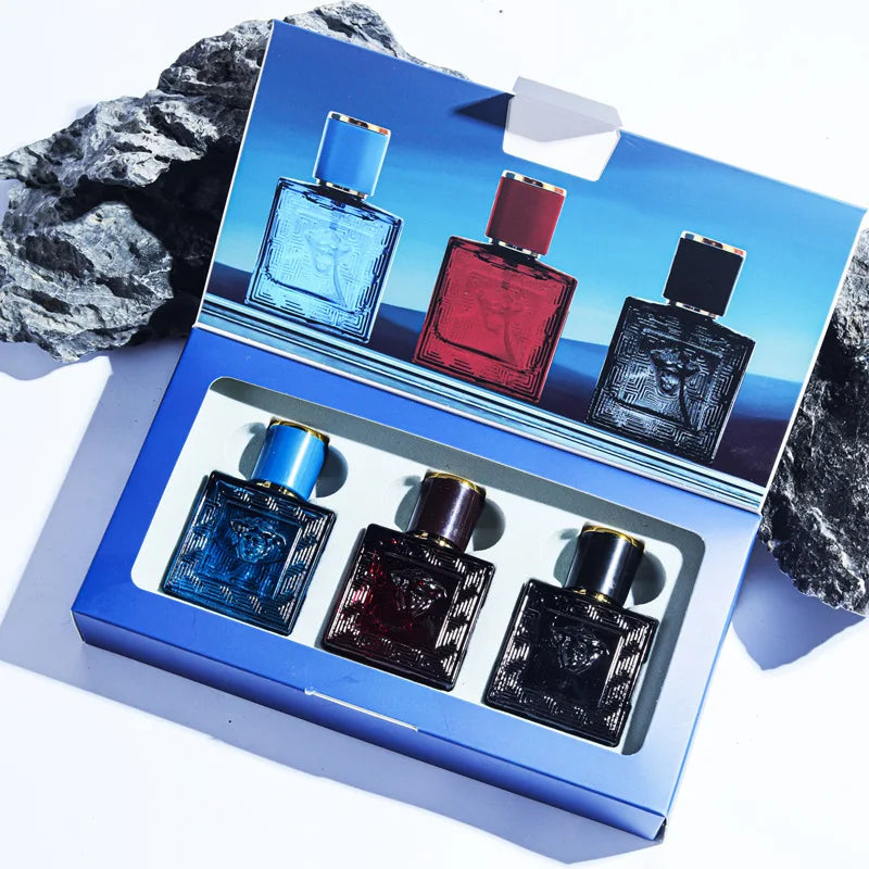 Men Wild Fragrance Set 30ml x 3 Eau de Toilette Gift Pack for Men Long-Lasting Masculine Scent for Daily Use & Special Occasions
