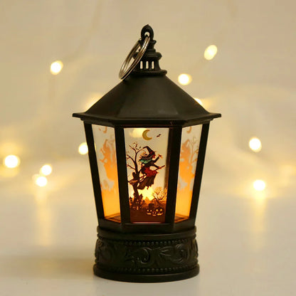 Christmas Candlestick Lamp LED Little Night Lamp Old Man Snowman Christmas Tree Ornaments Hanging New Year Navidad Christmas