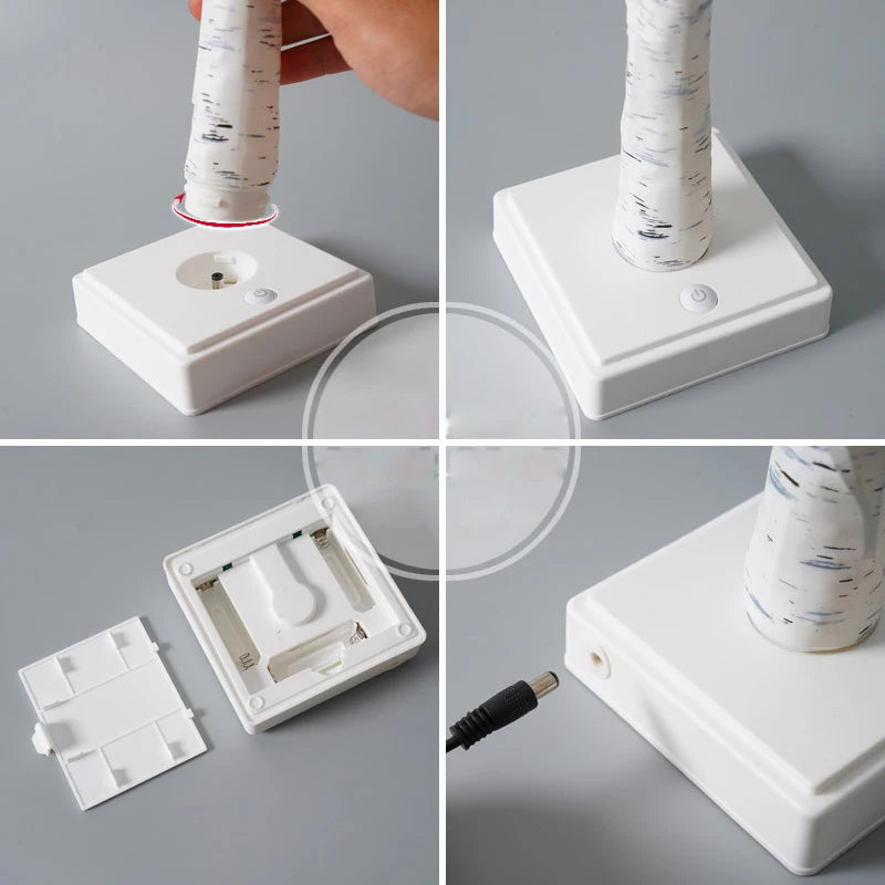 LED Night Light 16 Color Weeping Willow Tabletop Lamp Bedroom Bedside Party Wedding Christmas Office Decor Gift Fairy Tree Light