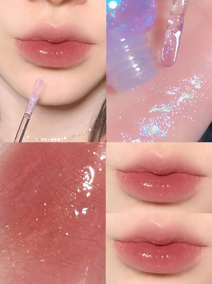 Butterfly shaped milk can lip balm moisturizes and moisturizes the mirror surface, with a shimmering and pouty lips