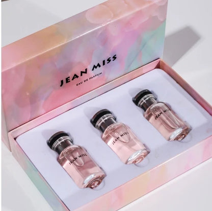 30ML*3 Set Floral Scented Perfume Eau De Parfum for Women Long Lasting Pheromone Fragrance with High Quality Gift Box
