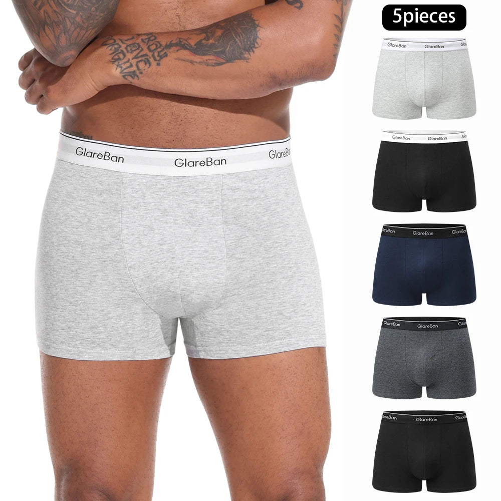 5pcs Pack Cotton Boxer Men Underwear Male Brand Panties And Underpants For Homme Luxury Set Shorts Box Slips Brand Briefs