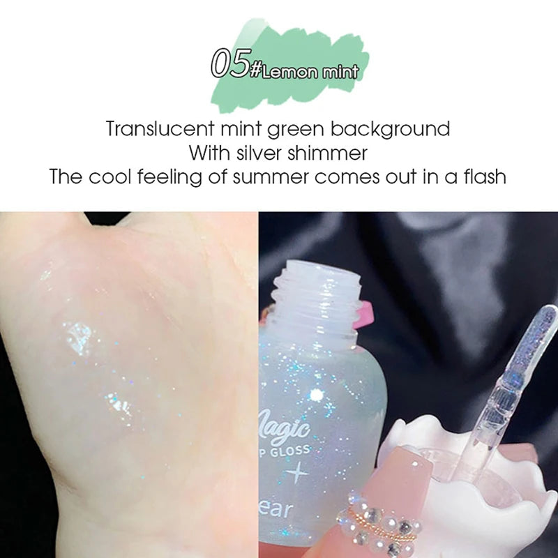 Butterfly shaped milk can lip balm moisturizes and moisturizes the mirror surface, with a shimmering and pouty lips