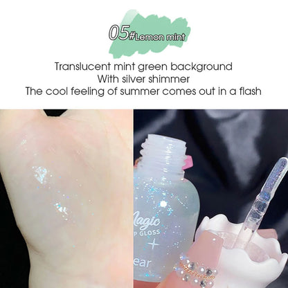 Butterfly shaped milk can lip balm moisturizes and moisturizes the mirror surface, with a shimmering and pouty lips