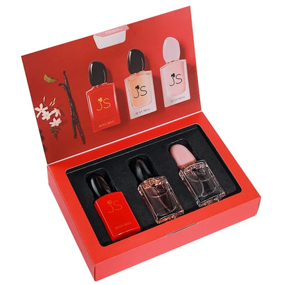 30ML*3 Set Floral Scented Perfume Eau De Parfum for Women Long Lasting Pheromone Fragrance with High Quality Gift Box