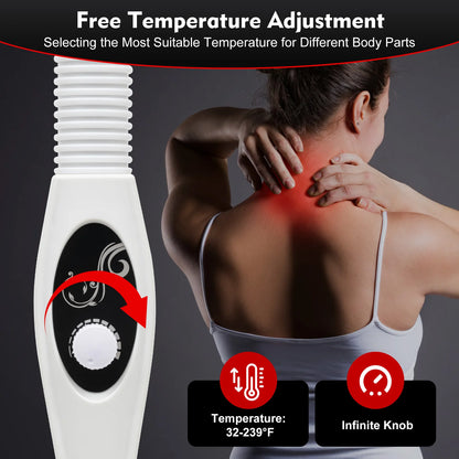 275W Infrared Heat Lamp,Therapy Lamp for Body or Pain Relief, Adjustable Floor Stand And Temperature Therapeutic Lamp