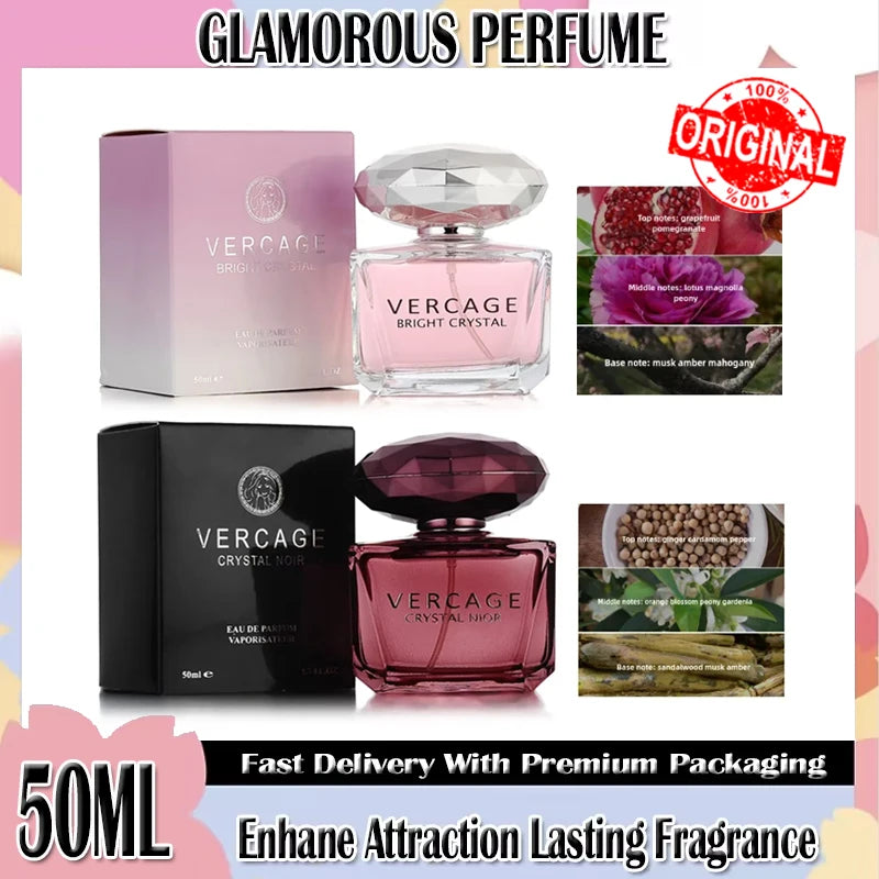 2025 Scent Parfum 50ML Osmanthus Peony and Pomegranate Fragrance Perfume for Women Crystal Diamond Series Light and Elegant
