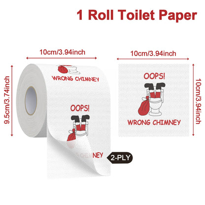 Christmas Toilet Roll Paper Happy 2026 New Year Christmas Supplies Xmas Tissue Roll Napkin Kitchen Tool Home Decoration New Year