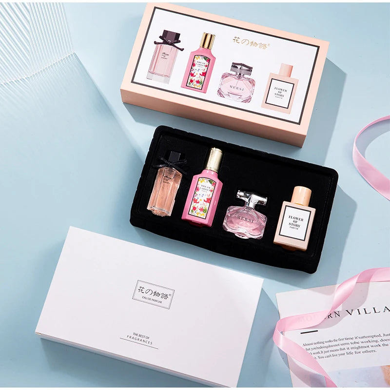 Women's Perfume Set Long-lasting Fragrance Flower Joy Blooming Water Of Flowers Floral Scent Eau De Toilette Valentine Day Gifts