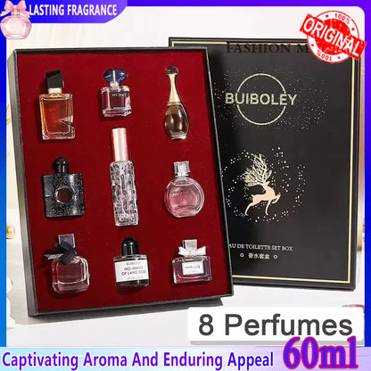 Women Perfume 60ML Mens Pheromones Fragrance Long Lasting Woody Floral Cologne Compact Portable Perfume Luxury Gift Set