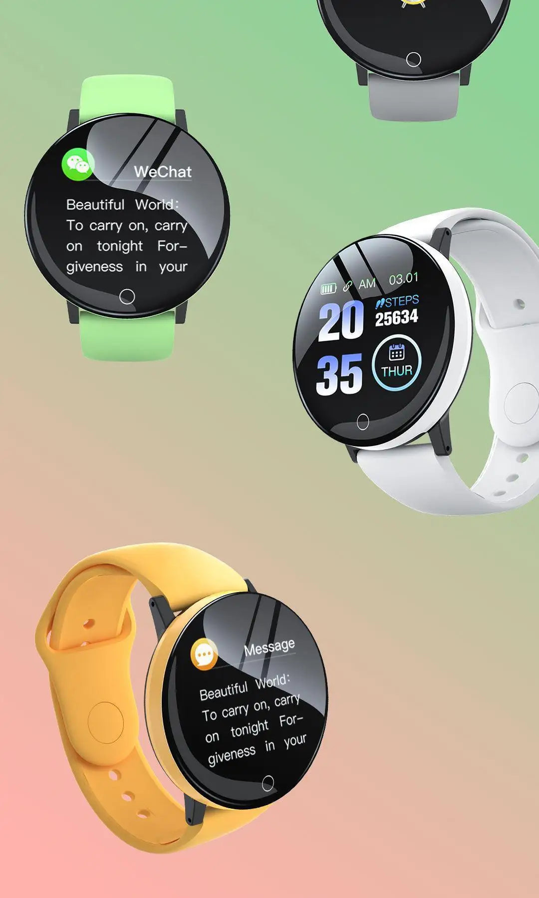 2025 New D18 Multifunctional Smart Watch Men & Women Bluetooth Connected Phone Music Fitness Sports Bracelet Sleep Monitor watch