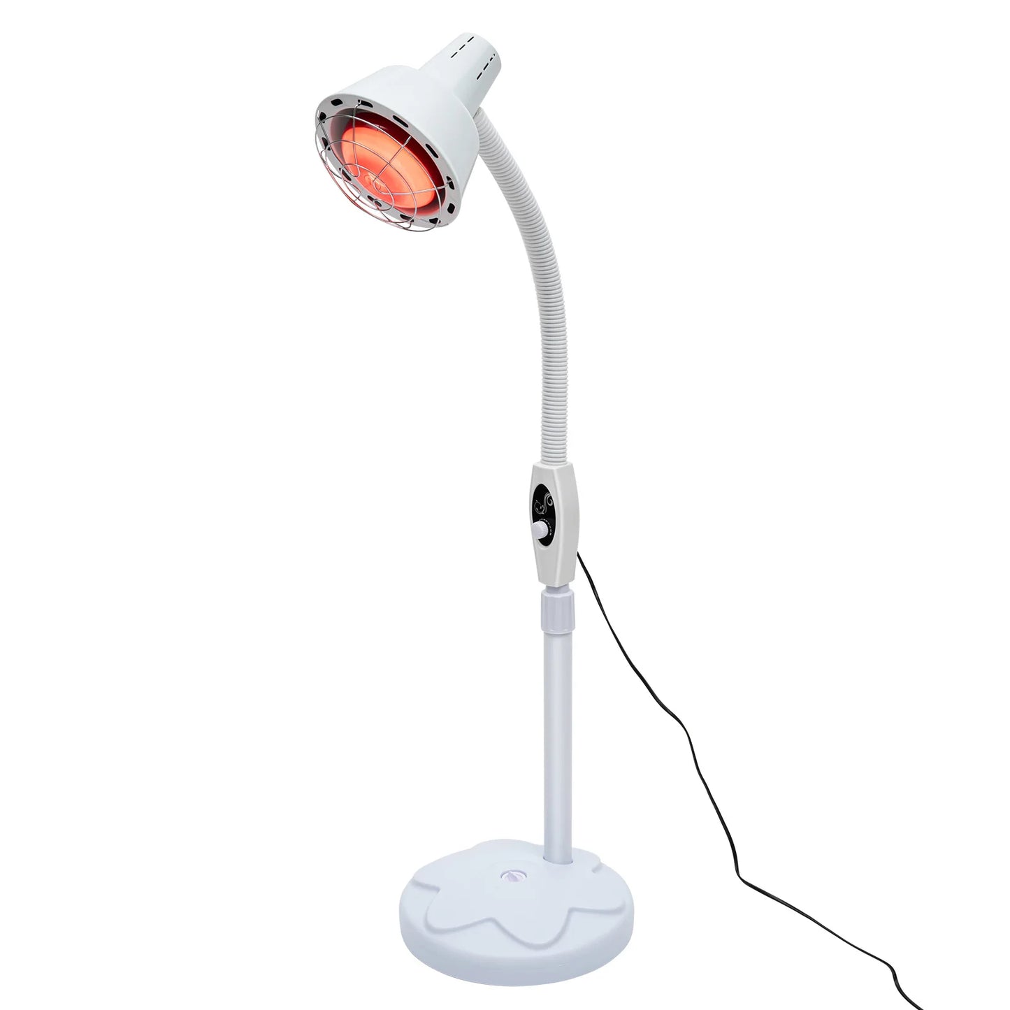 275W Infrared Heat Lamp,Therapy Lamp for Body or Pain Relief, Adjustable Floor Stand And Temperature Therapeutic Lamp